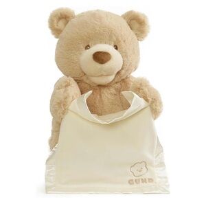 ANIMATED GUND Peek-A-Boo Teddy Bear Plush Stuffed Animal